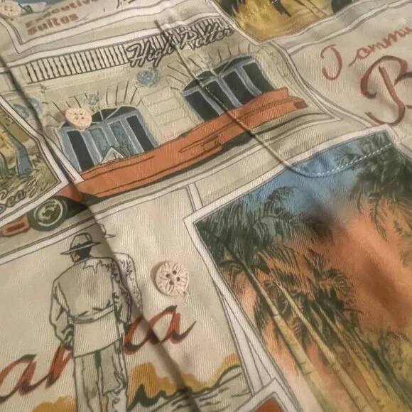 Tommy Bahama Las Vegas Casino Strip Silk Camp Shirt - Picture 3 of 7